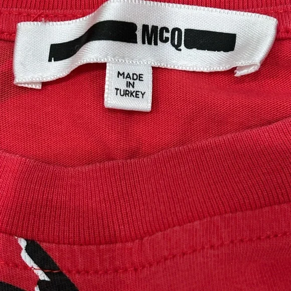 Authentic Alexander McQueen Red Bird Print Midi Dress - Picture 8 of 8